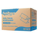 3016CX PAPEL TOALHA INTERFOLHA FOLHA DUPLA  2000 FOLHAS OPTIPAPER