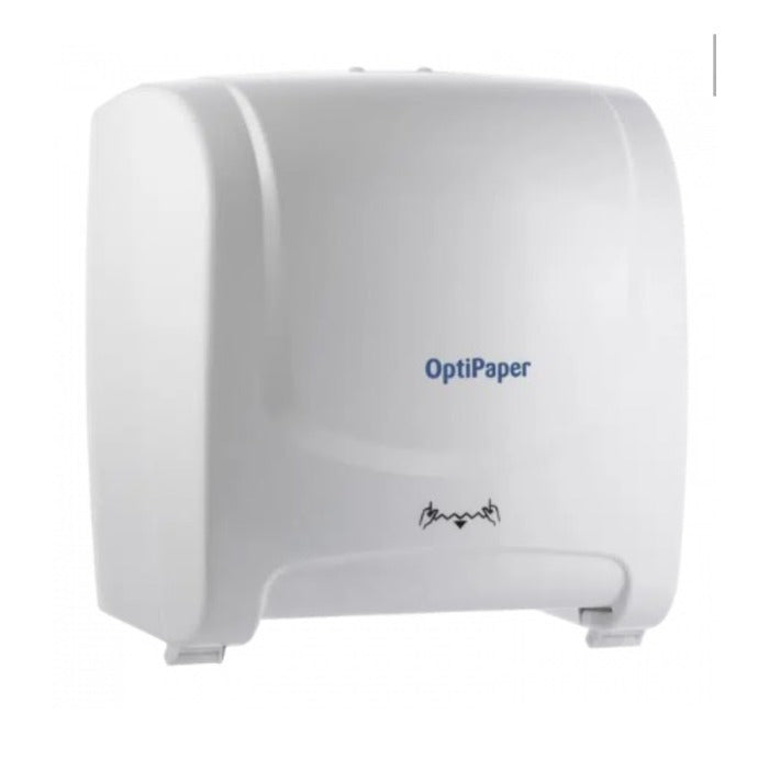 BR64 DISPENSER PAPEL TOALHA AUTO CORTE BRANCO OPTIPAPER