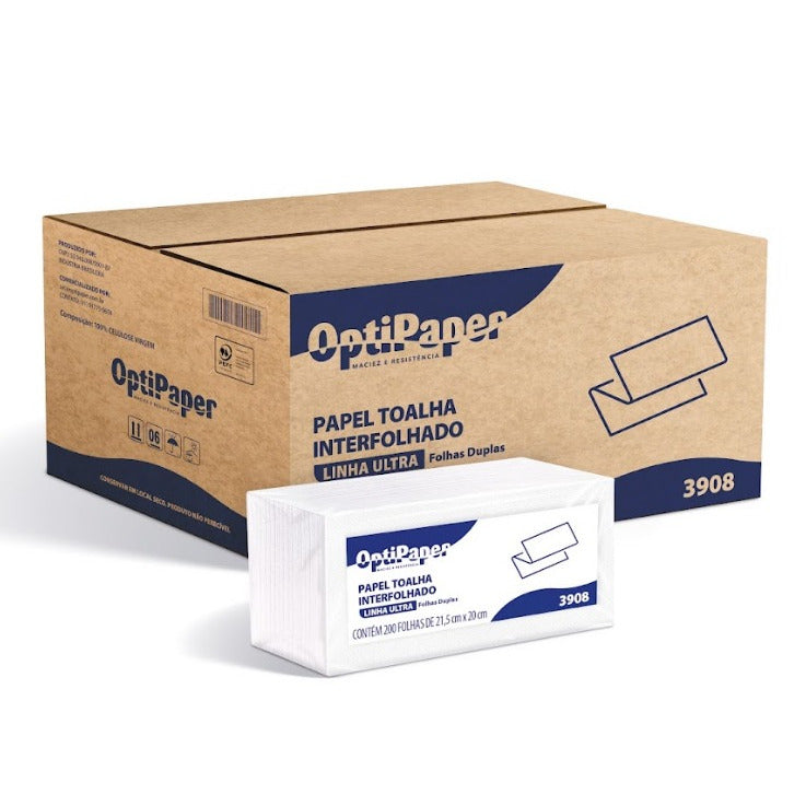 3908 N TOALHA INTERF. OPTIPAPER ULTRA FD 12X200 2400 FLS
